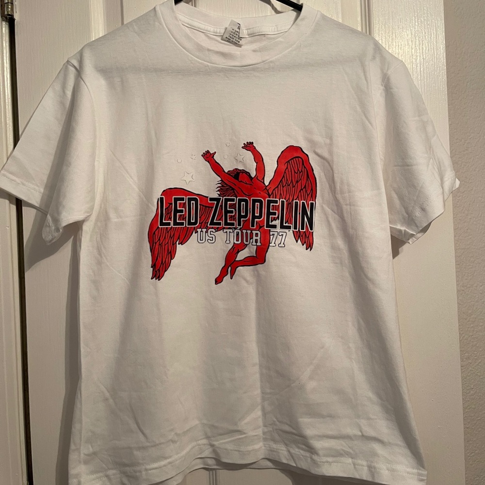 Led Zeppelin white t-shirt